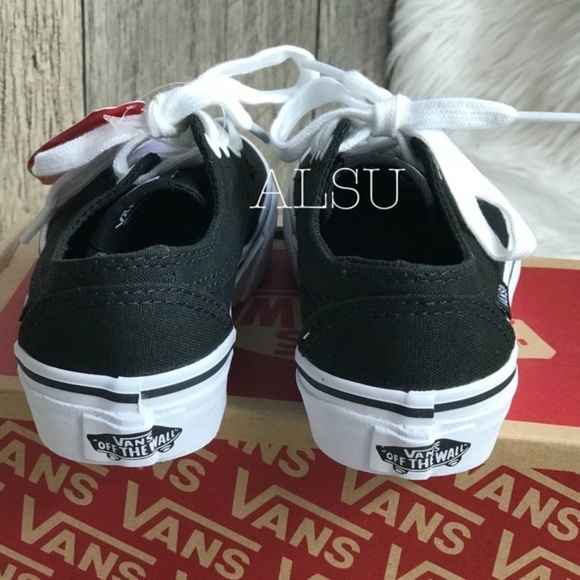 NWT VANS Brigata Black white Kid’s AUTHENTIC - Picture 3 of 8